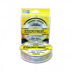 nylon tapered shock leader protector 5x 15 m - cristal