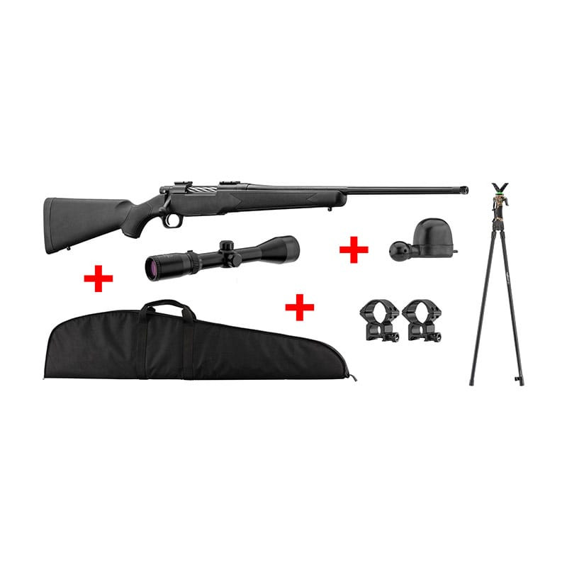 Pack Carabine à Verrou MOSSBERG Patriot Synthetique Special Chevreuil