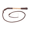 Fouet de Chasse COUNTRY A Manche Torsade En Saule, Flotte Cuir
