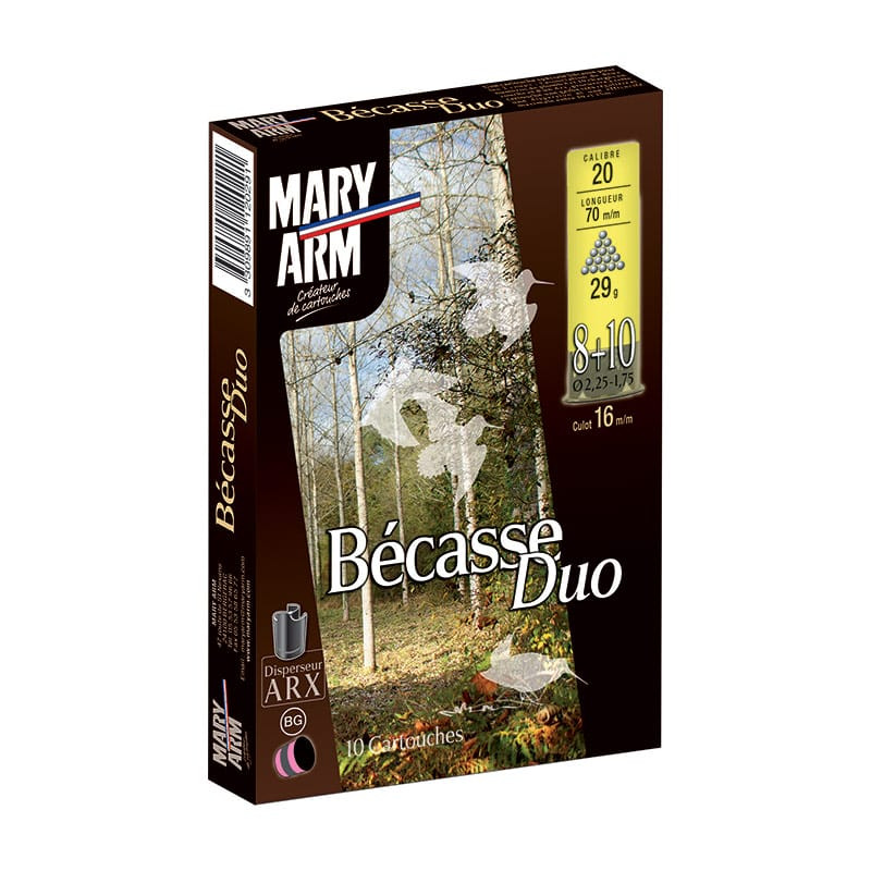 Cartouches MARY ARM Bécasse Duo - Cal.20