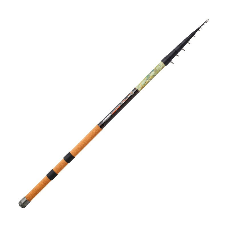 Canne GARBOLINO CANNE MAGIRUS RC LIVE - POIGNEE LIEGE - 1M85 A 4M20 - 7 BRINS - ENCOMBREMENT 0M98 - 4 BAGUES REGLABLES - POIDS 2