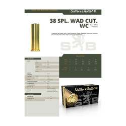 Cartouches S&B 31100 Cal.38Sp Wc