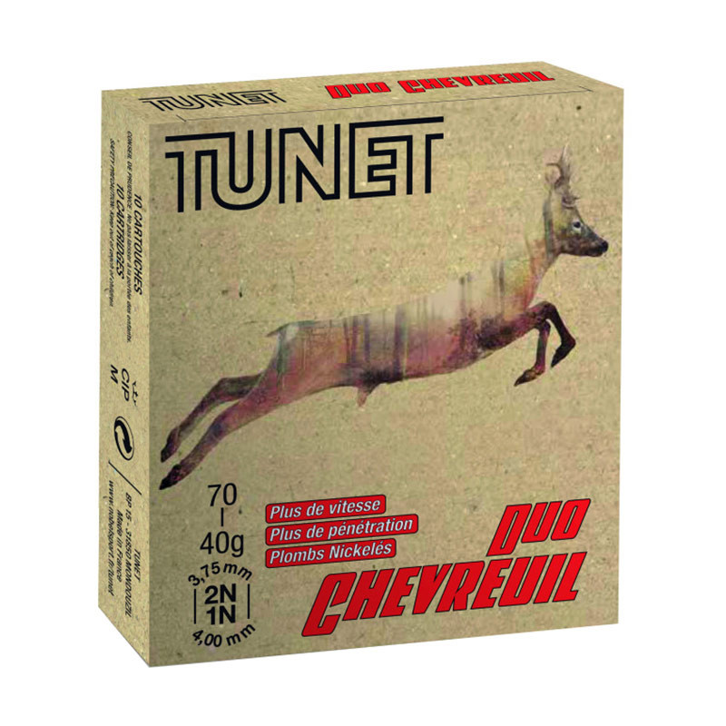Cartouches TUNET Duo Chevreuil - Cal.12