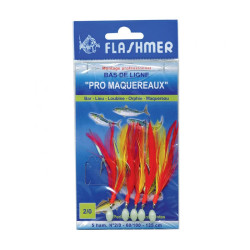 Plumes de mer FLASHMER Pro Maquereaux Perles - 5 ham.
