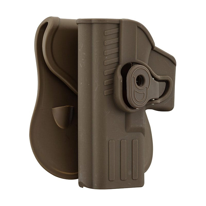 Holster BO MANUFACTURE Rigide Quick Release Pour Pistolet Type Glock 17 Gaucher