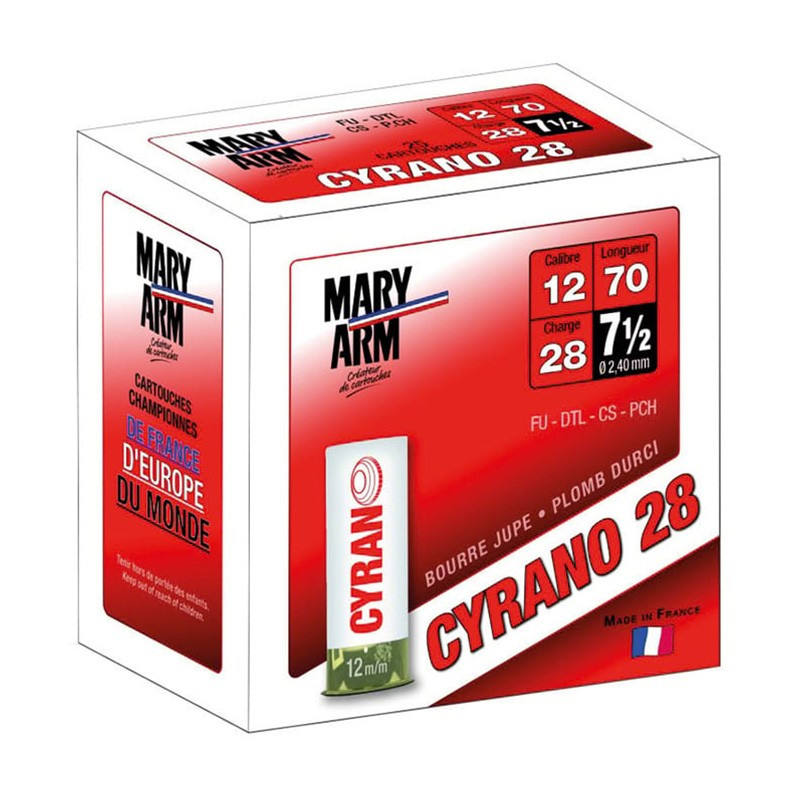 Cartouches MARY ARM Cyrano 28 - BJ - cal.12