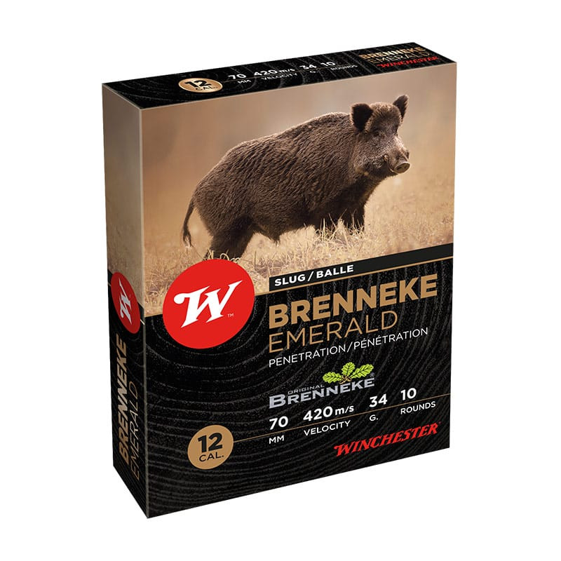Cartouches WINCHESTER Slug Brenneke Emerald Cal.12