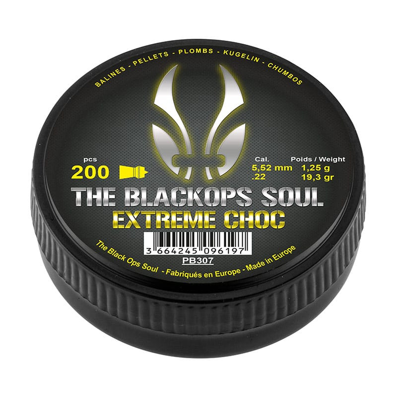Plombs BO MANUFACTURE The Black Ops Soul Extrem Choc Cal. 5,5mm