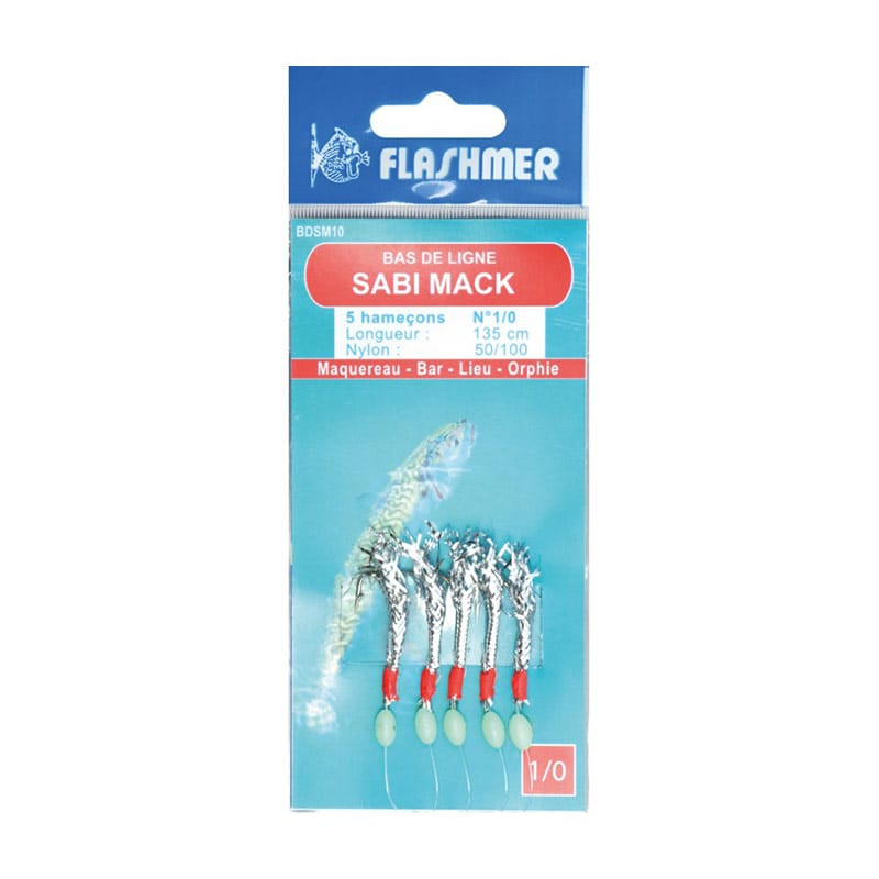 Bas de ligne FLASHMER Sabi Mack - 5 ham.