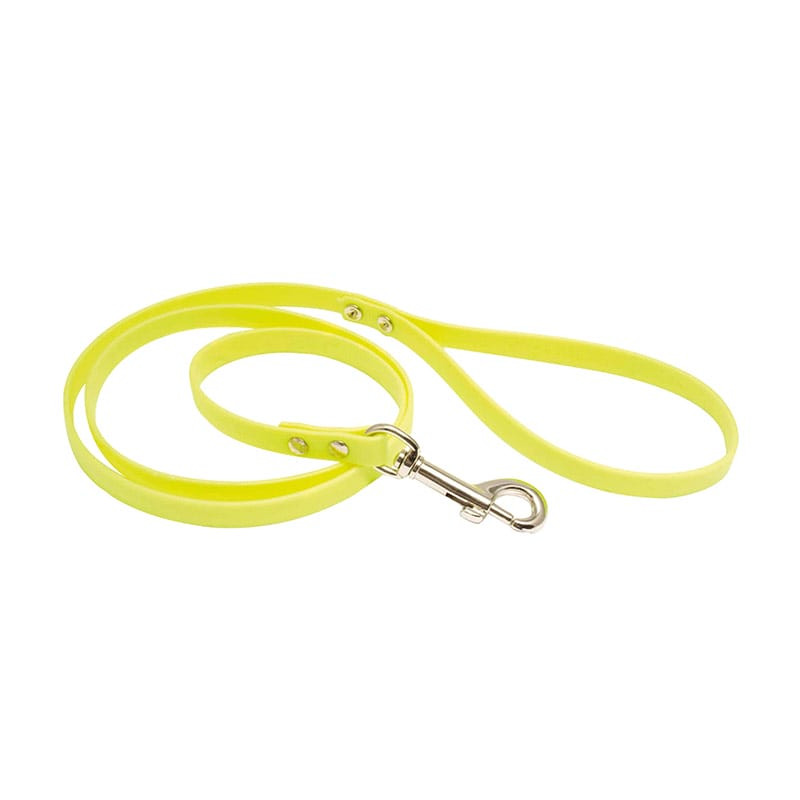Laisse COUNTRY 1,20m Biothane Jaune Fluo