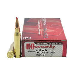 Cartouches HORNADY Cal.308WIN 165g SST SPF