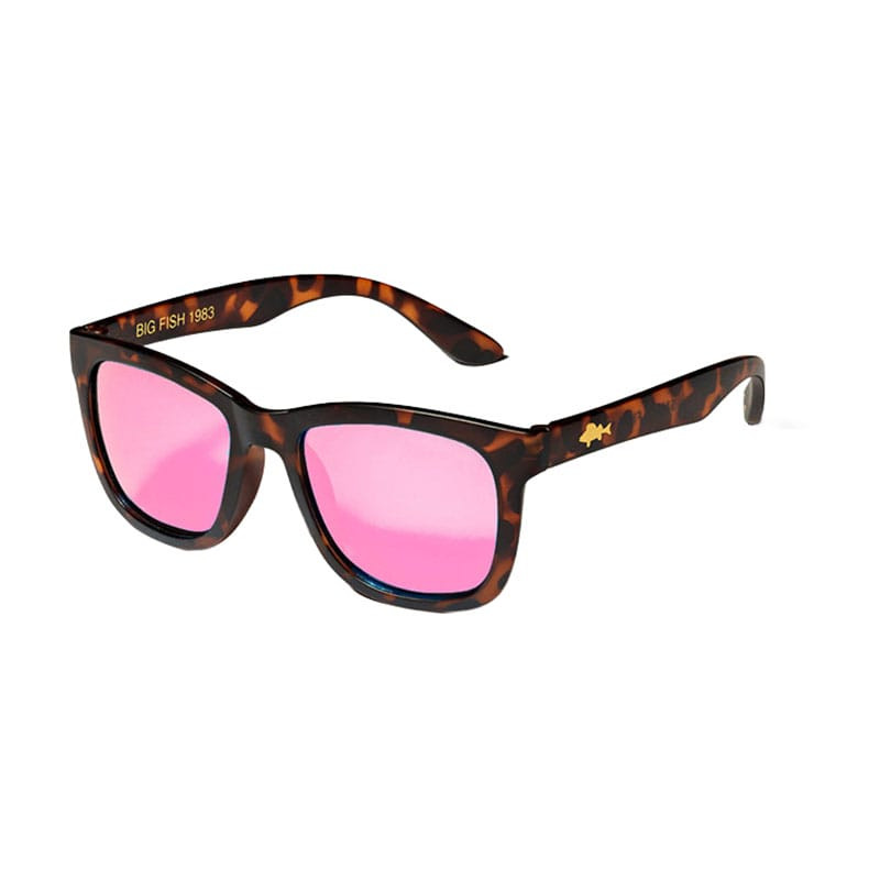Lunettes BIG FISH 1983 Lunettes Small Perch Pink Red Iridium - Frame Brown Turtle