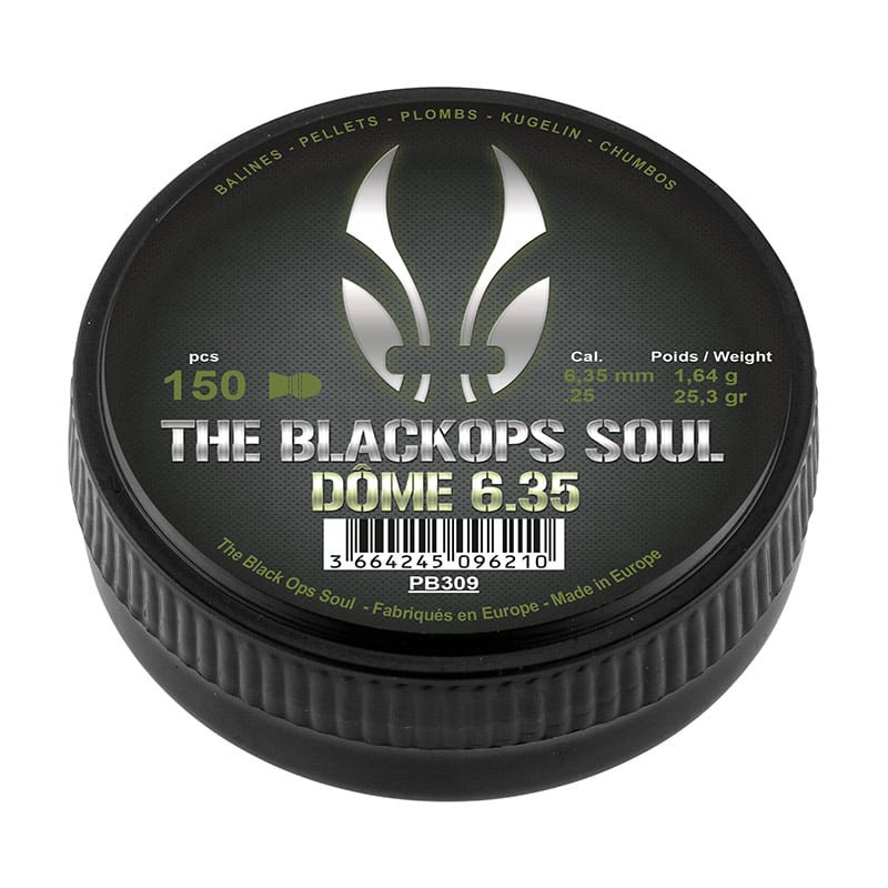 Plombs BO MANUFACTURE The Black Ops Soul Dome 6.35mm