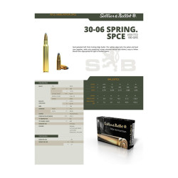 Cartouches SELLIER & BELLOT Cal.30-06SPRG SPCE 11,7G
