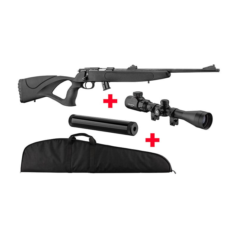 Pack Carabine 22LR BO MANUFACTURE + Lunette + Silencieux + Fourreau