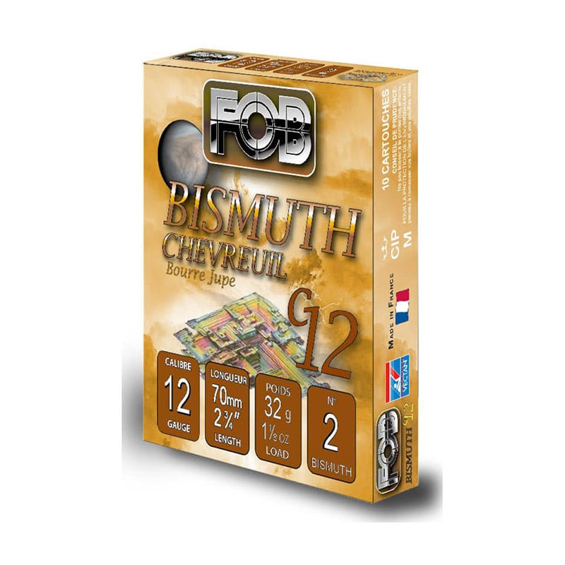 Cartouche FOB Bismuth Chevreuil Cal.12