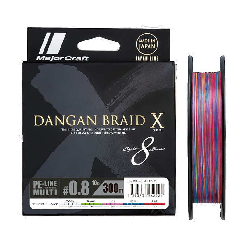 Tresse MAJOR CRAFT Dangan Braid X Multicolor