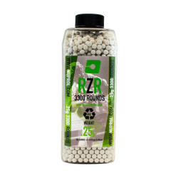 Billes Airsoft NUPROL 6mm RZR 0.25f Bio - Bouteille
