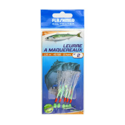 Bas de ligne FLASHMER Leurre à maquereaux avec perles - 5 ham.