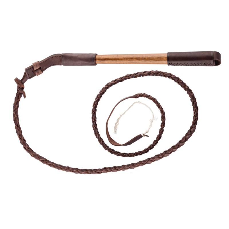 fouet de chasse manche bois - country manche bois standard