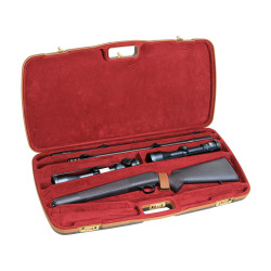 Malette NEGRINI Fermeture 3 Verrous A Code - Pour Carabine Type Blaser 2 Canons / 2 Lunettes