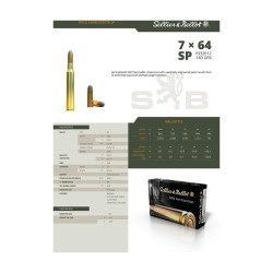Cartouches SELLIER & BELLOT Cal.7X64 SP 9,1g