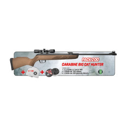 Pack Carabine à Air Comprimé GAMO Big Cat Hunter Cerise 2025