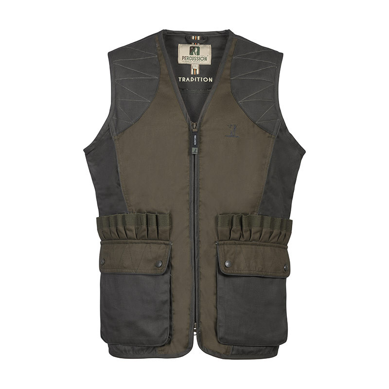 Gilet PERCUSSION Chasse Tradition Brodé