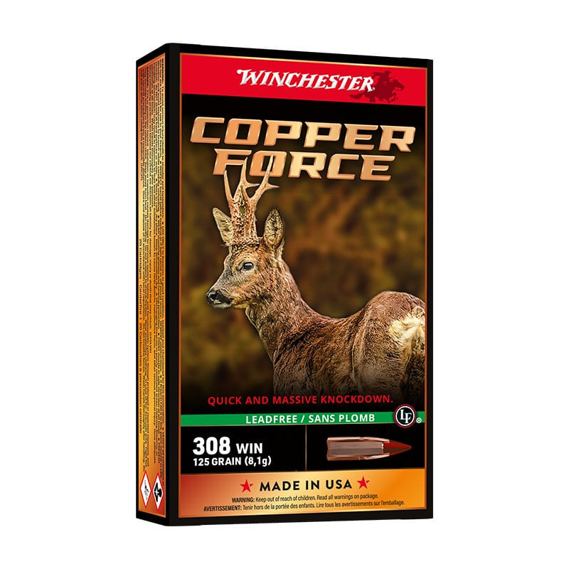 Munitions WINCHESTER Copper Force Lead Free 308Win