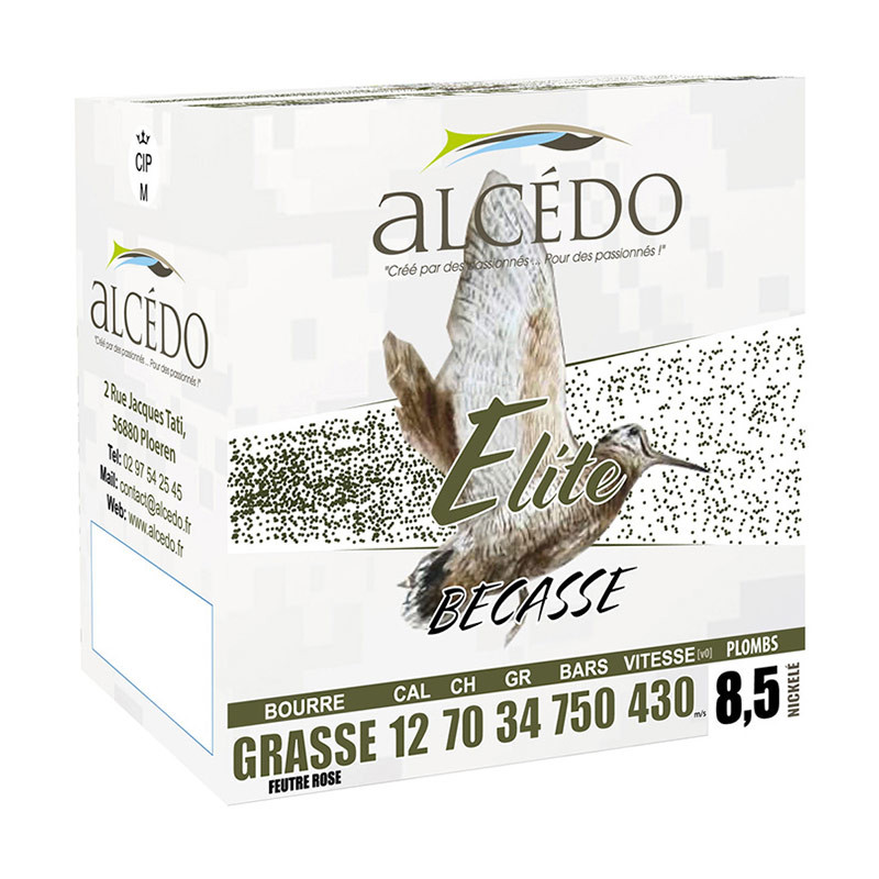 Cartouches ALCEDO Elite Bécasse - Cal.12