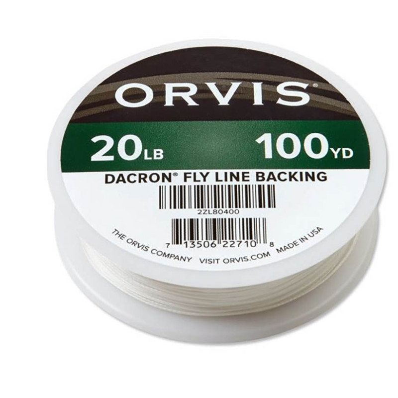 Backing en Dacron ORVIS BLanc - 90m/20 Lbs
