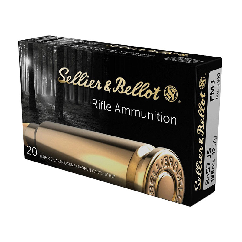 Cartouches SELLIER & BELLOT Cal.8X57JS FMJ 12,7G