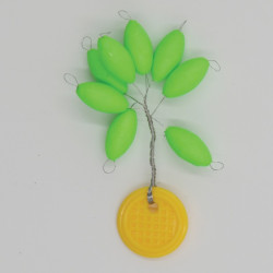 perle flottante ovale ø 7 mm