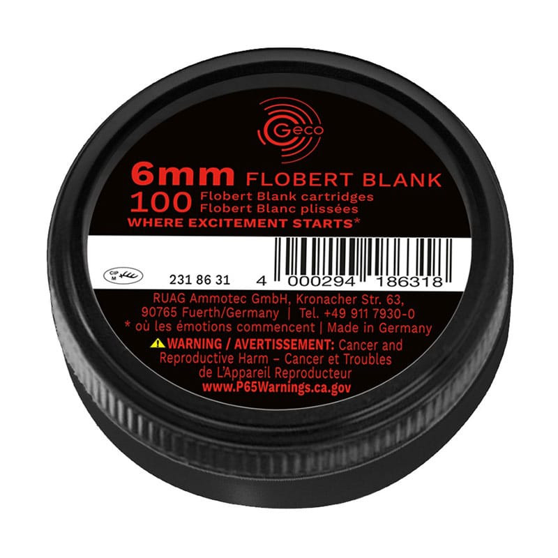 Munitions à blanc GECO Cal.6mm Flobert