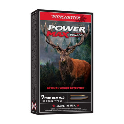 Munitions WINCHESTER Power Max Bonded Cal. 7 Mm Rem Mag