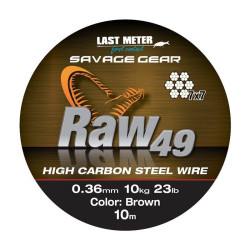 Tresse SAVAGE GEAR Raw49 Steelwire