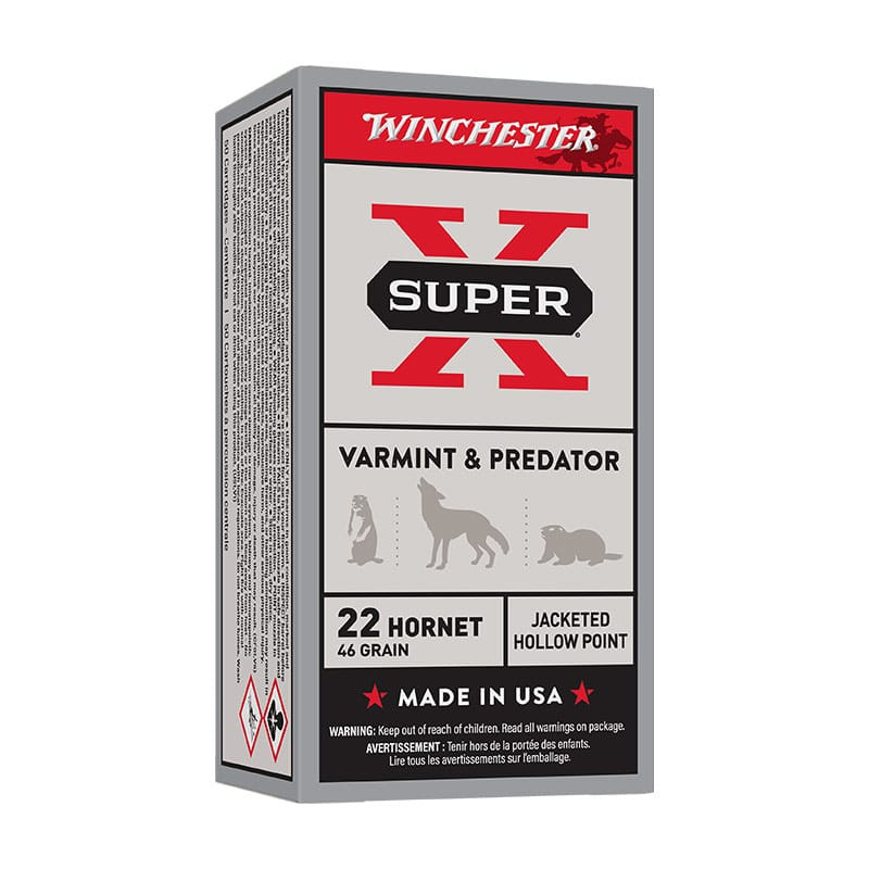 Munitions WINCHESTER Hollow Point Cal. 22 Hornet