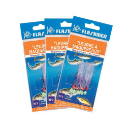 Bas de ligne FLASHMER Leurres a maquereaux - 5 ham.