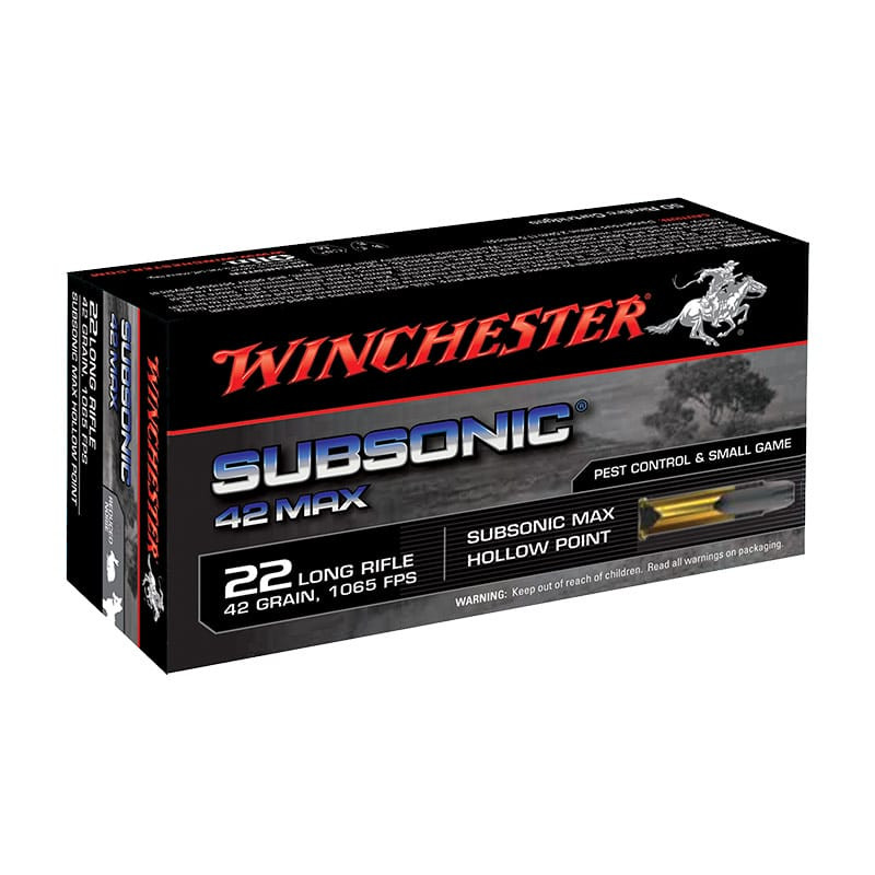 Munitions WINCHESTER Subsonic Max Cal. 22LR