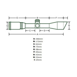 Lunette de Tir UTG Mildot...