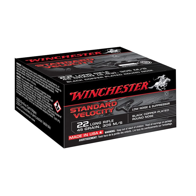 Munitions WINCHESTER Standard Velocity Black CP Cal. 22LR