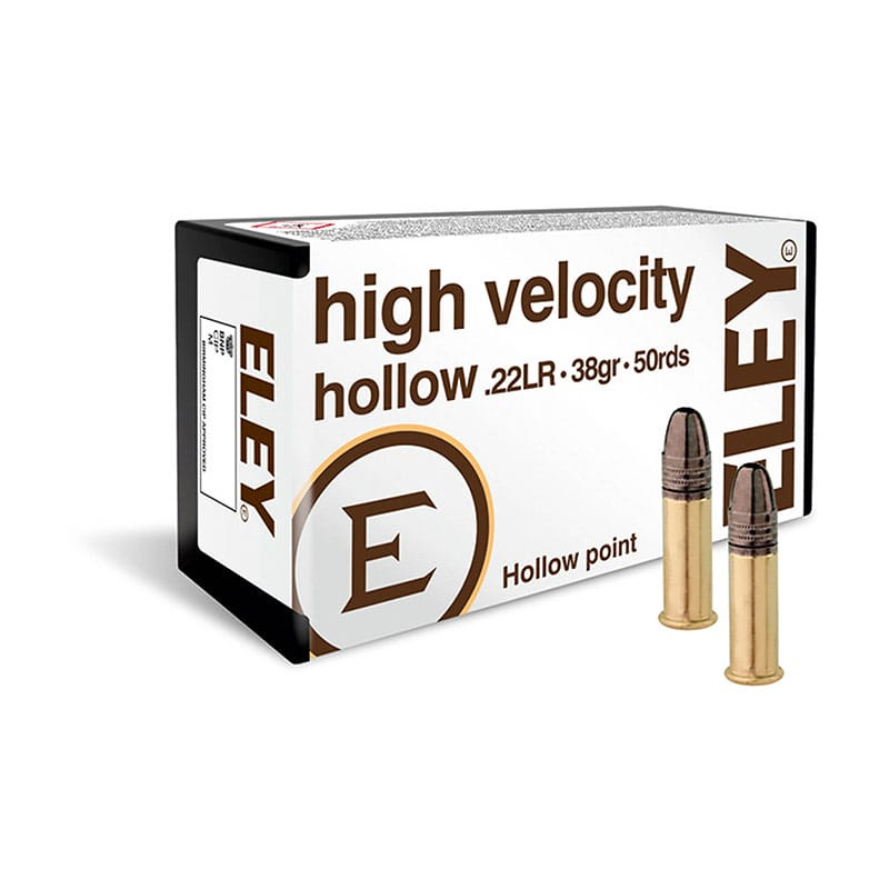 Cartouches ELEY High Velocity Hollow Point Cal.22 LR
