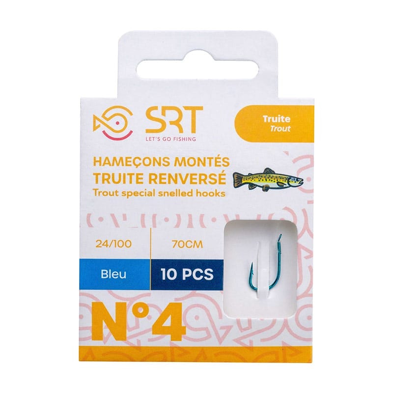 Hameçon monté SERT Special Truite Bleu Renverse 70 cm