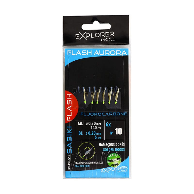 Bas de ligne EXPLORER TACKLE Sabiki Flash - 6 ham.