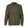 Pull PERCUSSION Chasse Brodé Col Cheminée