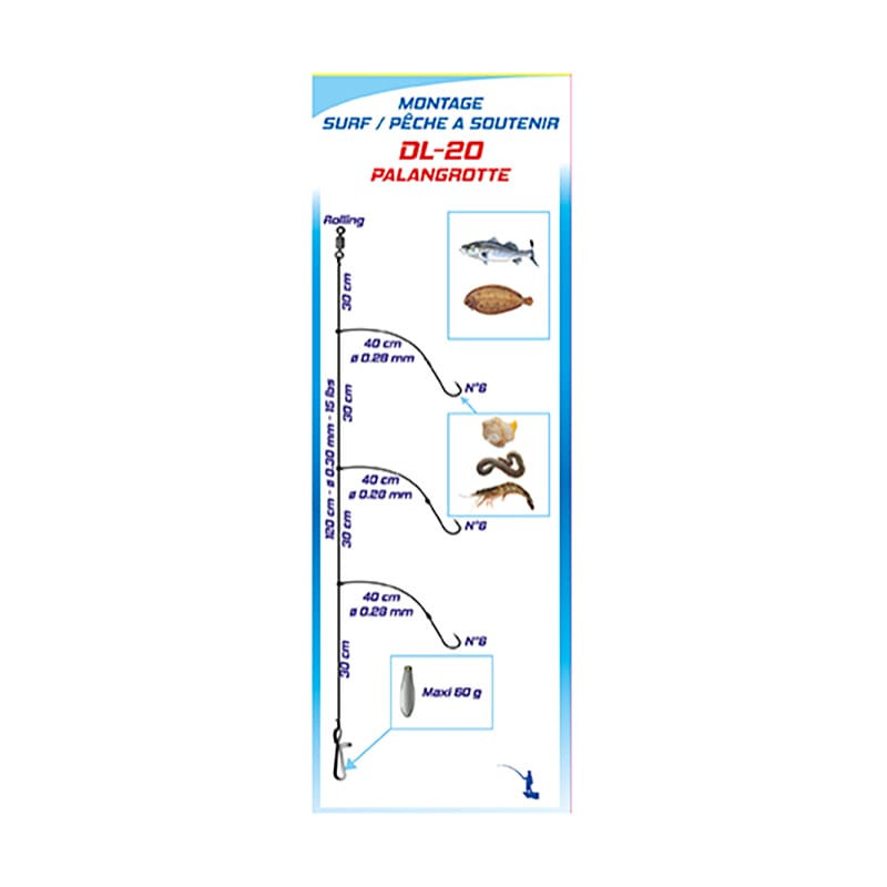 Bas de ligne Surf FLASHMER DL20