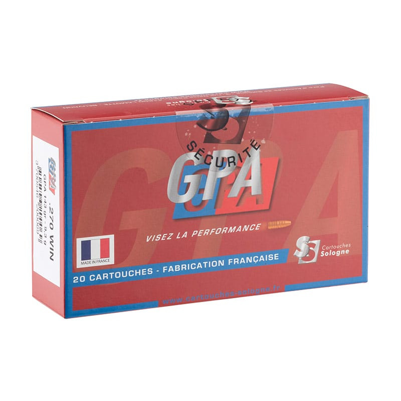 Cartouches à percussion centrale GPA Cal.270 Win